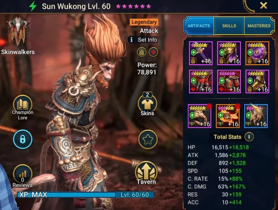 Equipo de Sun Wukong