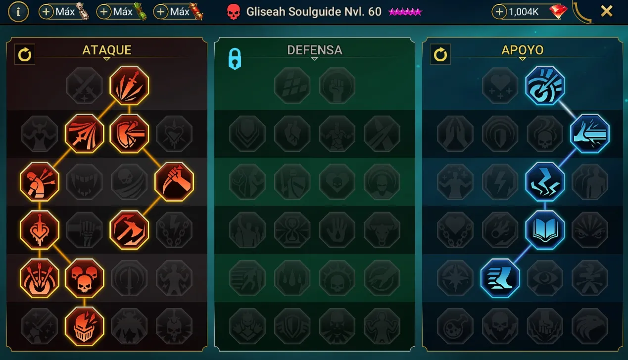 Maestrias de Gliseah Soulguide